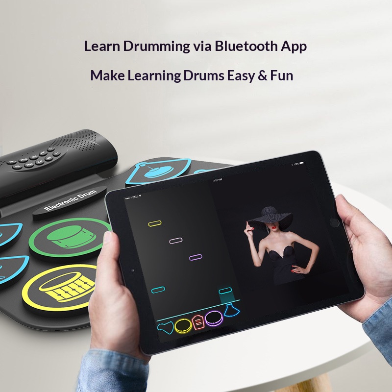 kehuixing new product md862mc mobile bluetooth app hand rolled children's drum electronic drum jazz drum instrument kehuixing new product md862mc mobile bluetooth app hand rolled children's drum electronic drum jazz drum instrument