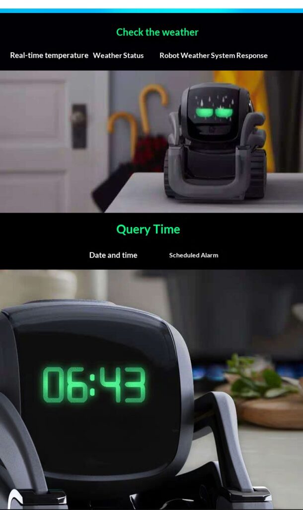 vector2.0 intelligent pet robot desktop ai emotional dialogue children's accompanying electronic toys in stock