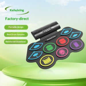 kehuixing new product md862mc mobile bluetooth app hand rolled children's drum electronic drum jazz drum instrument