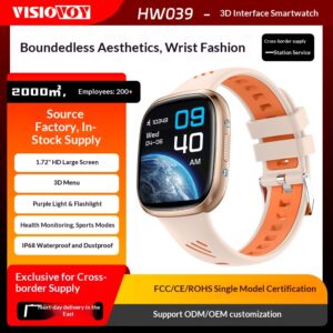 smart bracelet ht31 with various health functions, purple light, flashlight, sports mode, magnetic charging, long battery life