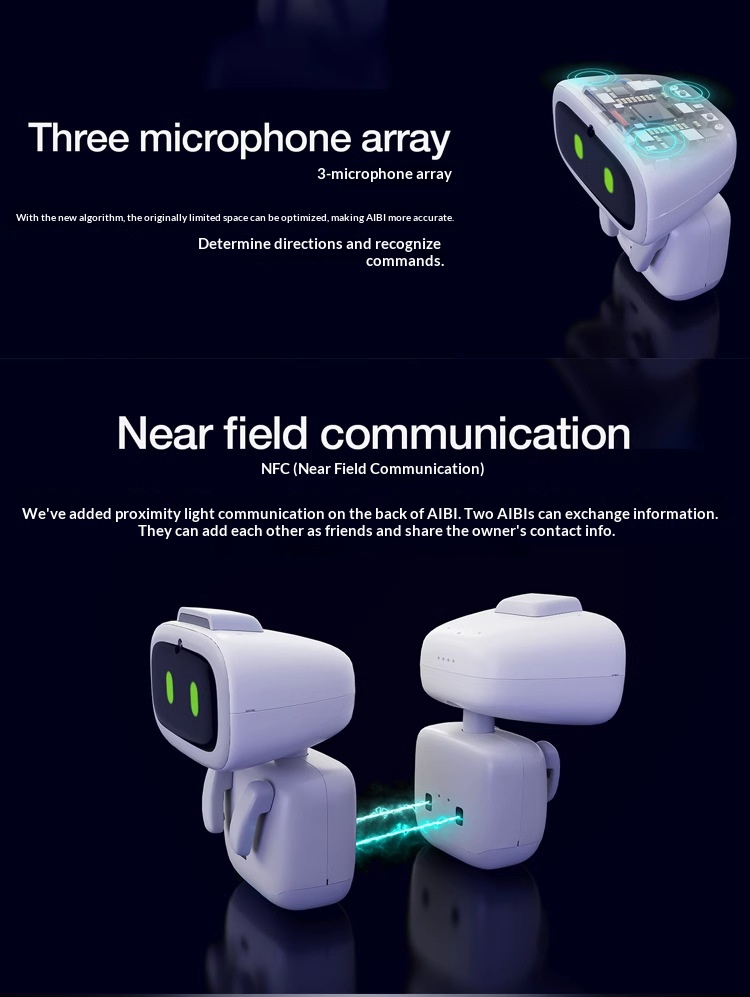 [ready stock] aibi intelligent robot pocket robot toy ai conversation emotional companion pet touch