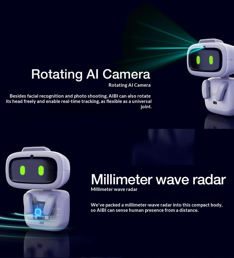 [ready stock] aibi intelligent robot pocket robot toy ai conversation emotional companion pet touch