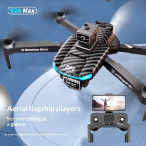 v2 brushless 8k aerial photography, gps positioning, five sided obstacle avoidance, dual cameras, long endurance, foldable four axis remote control aircraft