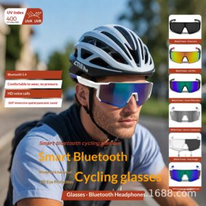 smart glasses music playback voice assistant bluetooth glasses cycling hot selling anti scratch and anti uv