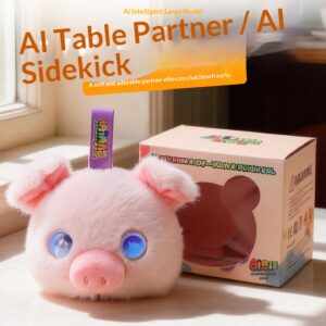 cross border ai toy intelligent dialogue pig toy doll silly companion bag pendant table companion creative gift