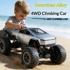 cross border toys remote control tesla oversized off road vehicle rc high speed four wheel drive electric climbing race pickup truck