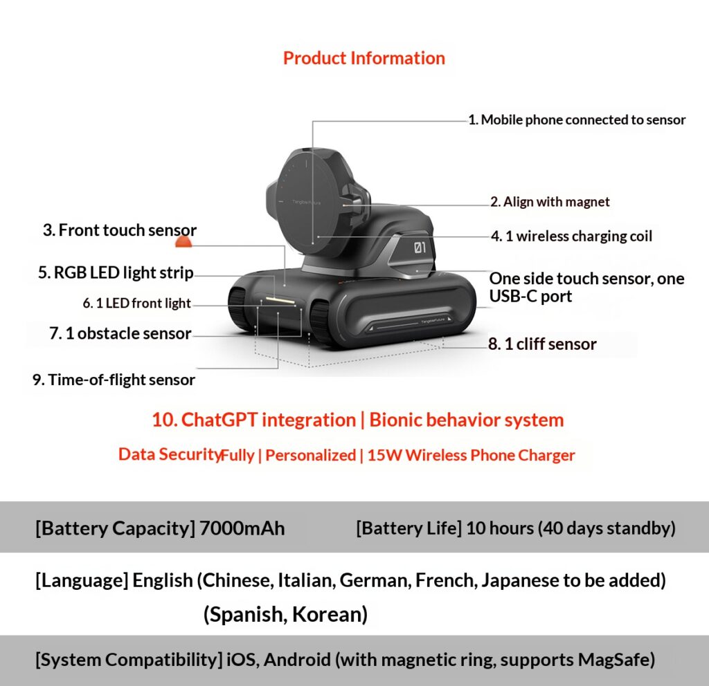 looi robot intelligent desktop robot mobile phone ai assistant looi robot gesture interactive voice conversation