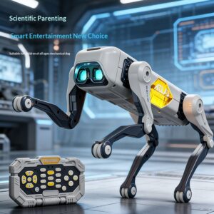 cross border new product ai intelligent robot dog voice control remote control programming robot dog bionic four legged mechanical dog toy