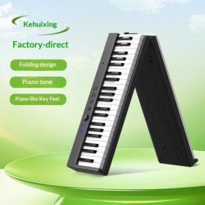kehuixing pj88c key portable 88/61 key electronic keyboard beginner home school folding piano