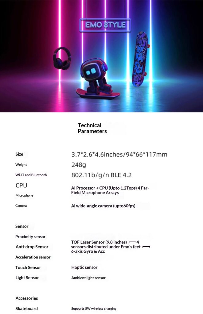 emo robot intelligent companion toy voice recognition emotional communication electronic pet ai robot pet