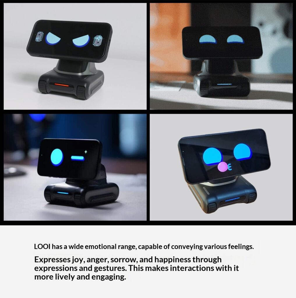 looi robot intelligent desktop robot mobile phone ai assistant looi robot gesture interactive voice conversation