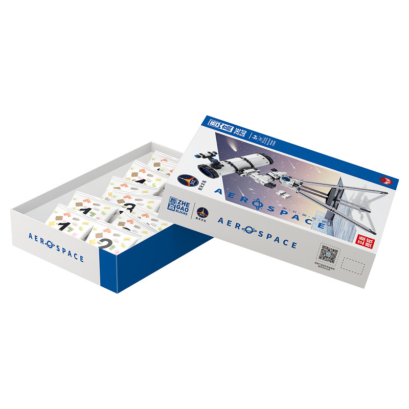 zhegao 01050 aerospace series astronomical telescope assembled mini particle building block model toy children's gift zhegao 01050 aerospace series astronomical telescope assembled mini particle building block model toy children's gift