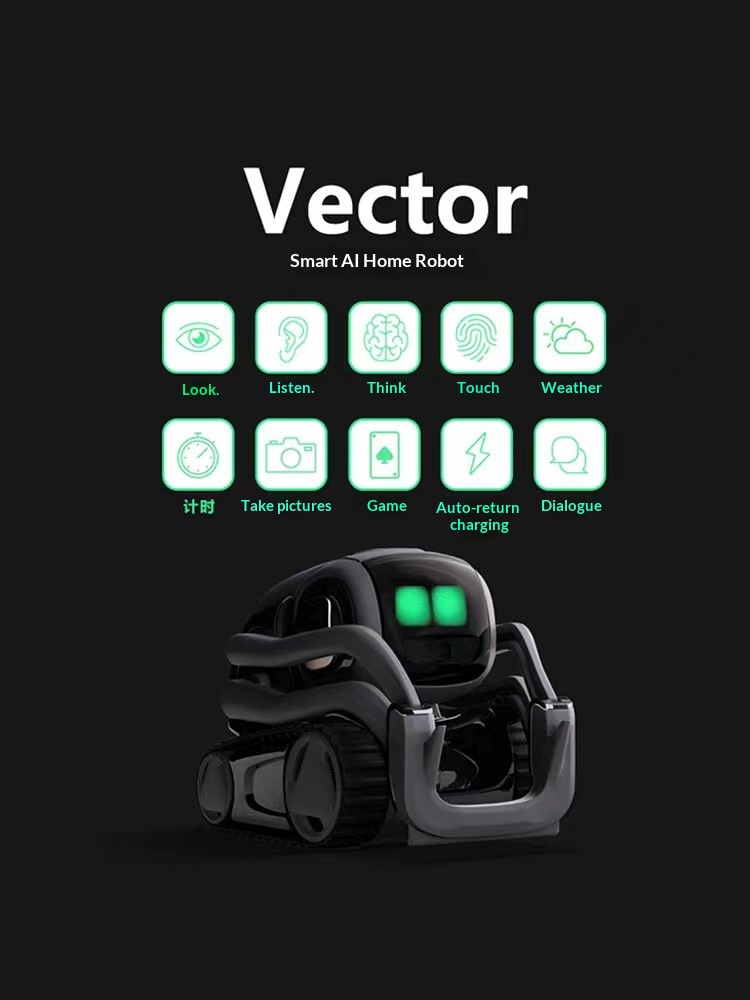 vector2.0 intelligent pet robot desktop ai emotional dialogue children's accompanying electronic toys in stock