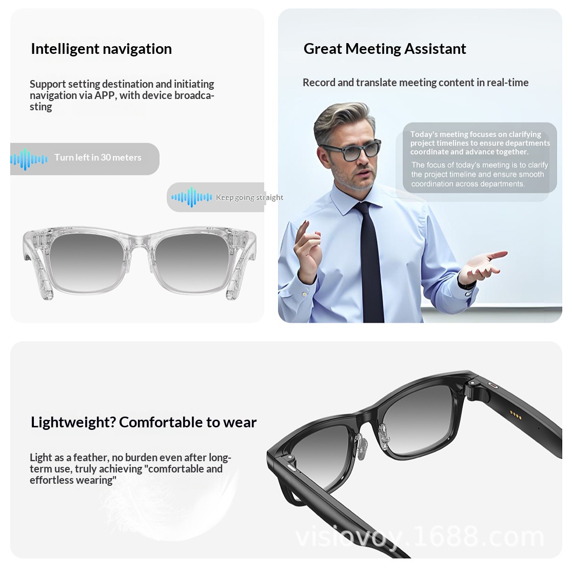 black technology ai smart glasses new bluetooth multi language translation hd photography video recording sports cross border black technology ai smart glasses new bluetooth multi language translation hd photography video recording sports cross border