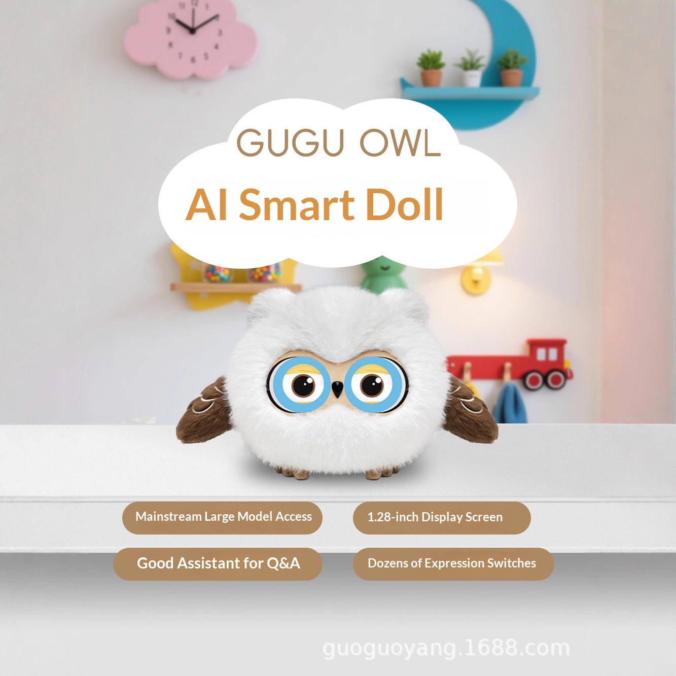 ai smart bean bag voice conversation cuckoo owl eyes emotional bluetooth wifi interactive companion doll ai smart bean bag voice conversation cuckoo owl eyes emotional bluetooth wifi interactive companion doll
