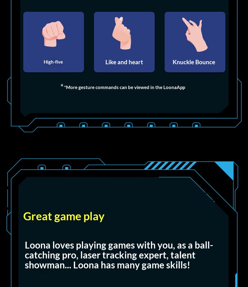 [foreign trade version direct export] loona robot dog intelligent electronic pet companion intelligent robot ai robo