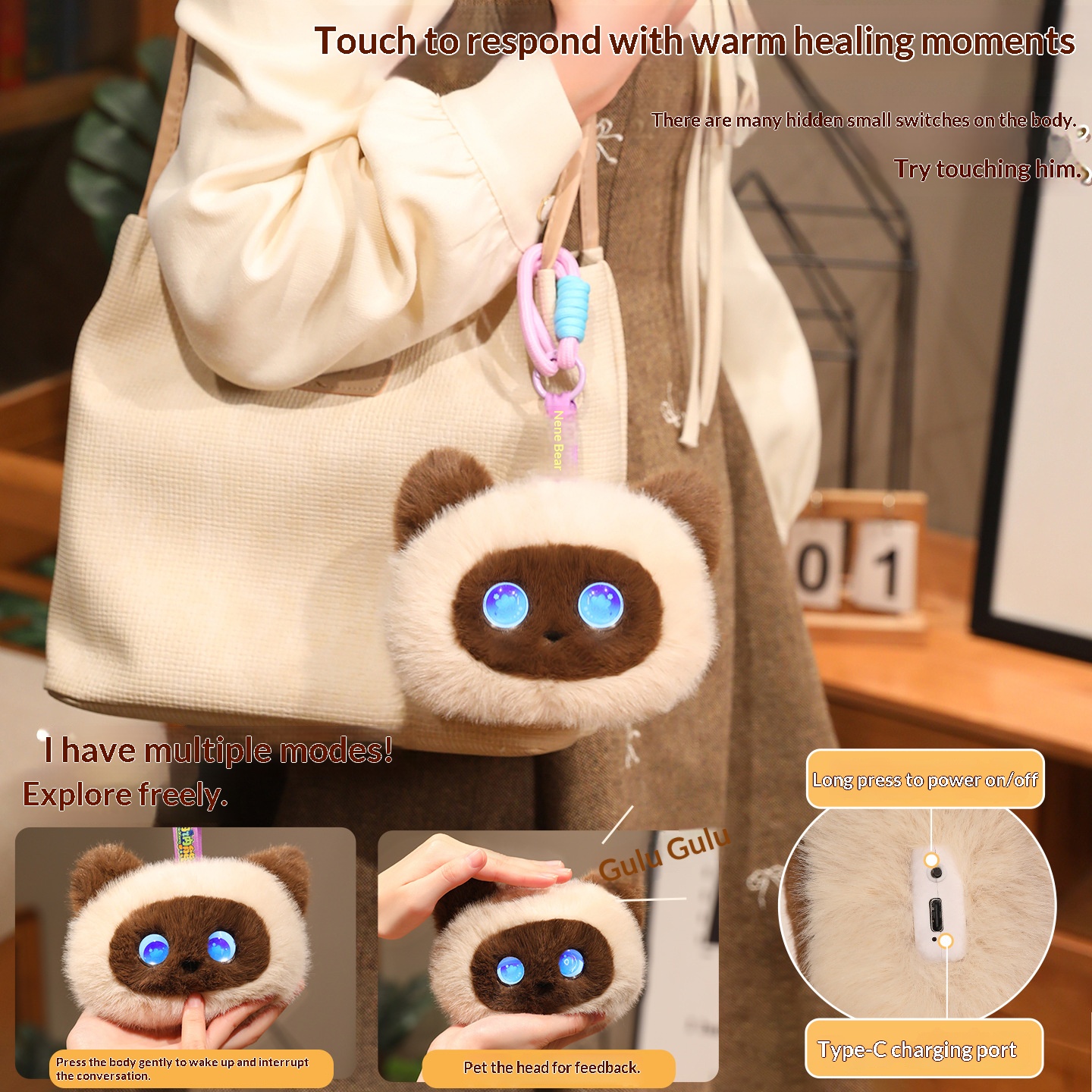 cross border ai smart xingluo cat doll plush toy doll healing birthday gift available in 66 countries cross border ai smart xingluo cat doll plush toy doll healing birthday gift available in 66 countries