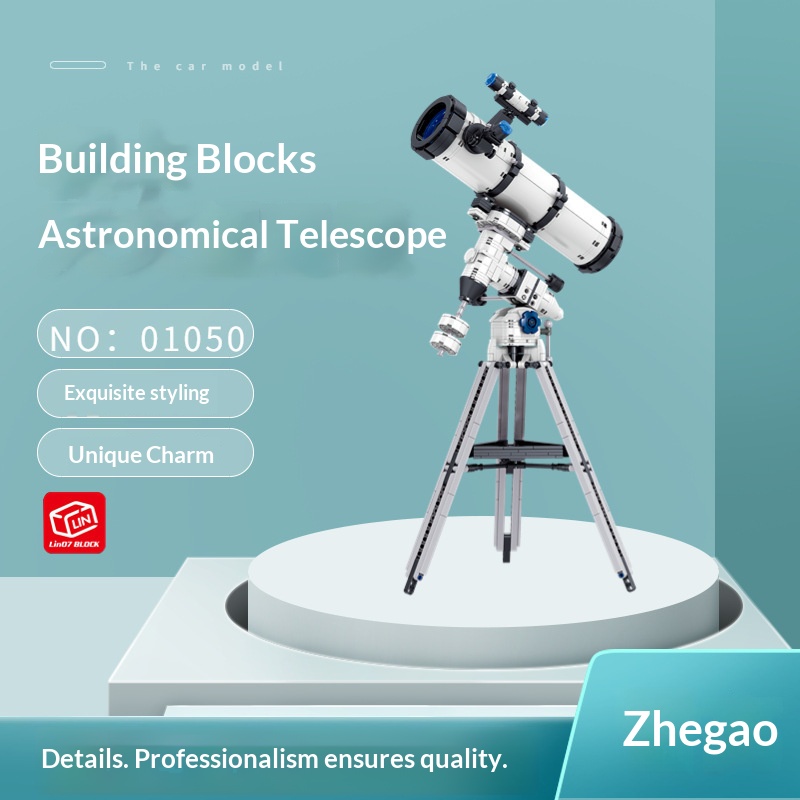 zhegao 01050 aerospace series astronomical telescope assembled mini particle building block model toy children's gift zhegao 01050 aerospace series astronomical telescope assembled mini particle building block model toy children's gift