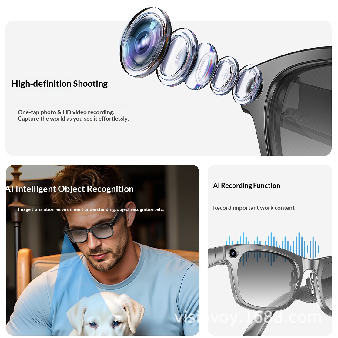 black technology ai smart glasses new bluetooth multi language translation hd photography video recording sports cross border black technology ai smart glasses new bluetooth multi language translation hd photography video recording sports cross border