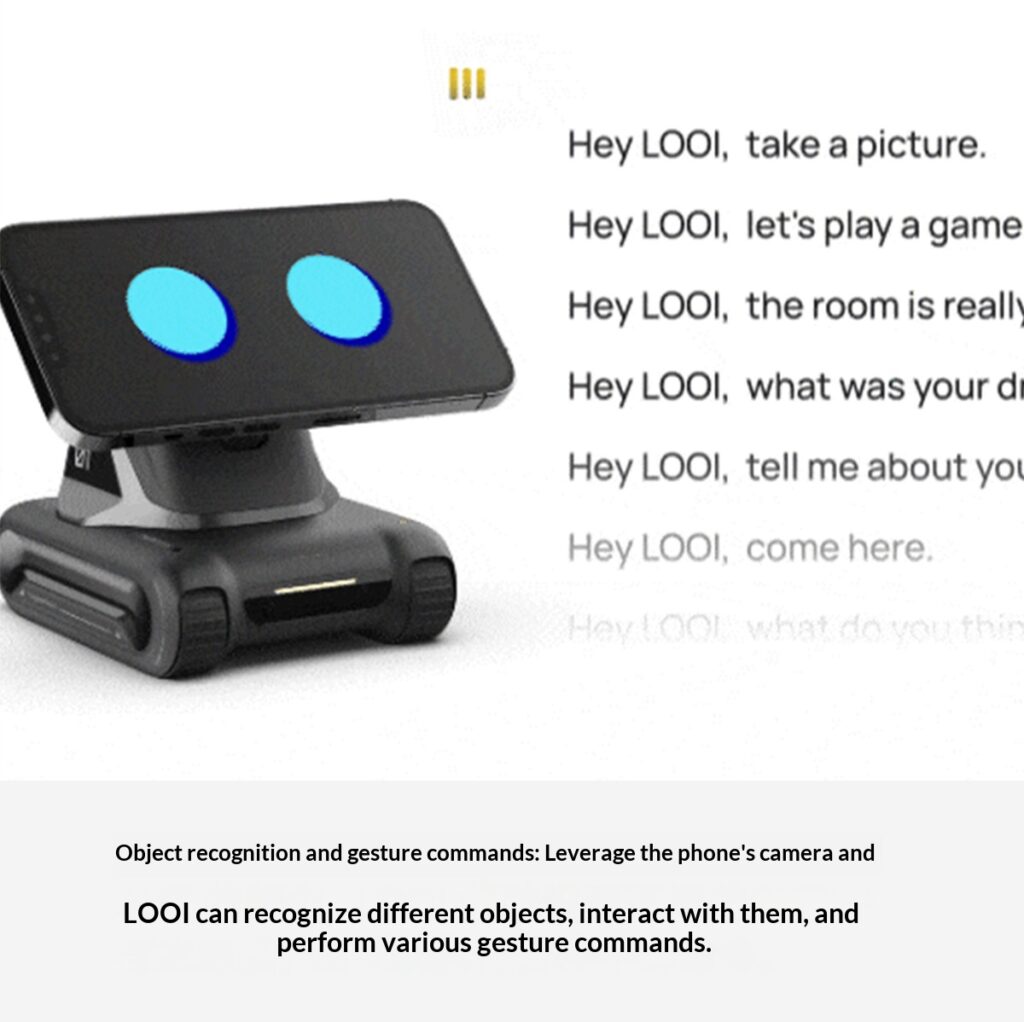 looi robot intelligent desktop robot mobile phone ai assistant looi robot gesture interactive voice conversation