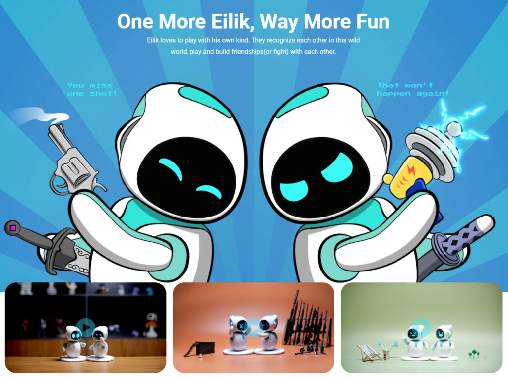 eilik officially authorized spot robot electronic toy intelligent desktop pet emotional robot