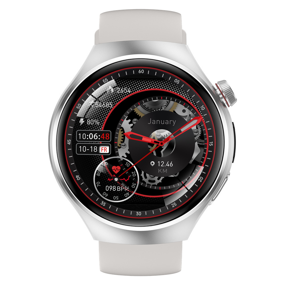 huaqiangbei new watch5 smart watch 1.53 round screen bluetooth call compass heart rate blood oxygen sports men's huaqiangbei new watch5 smart watch 1.53 round screen bluetooth call compass heart rate blood oxygen sports men's