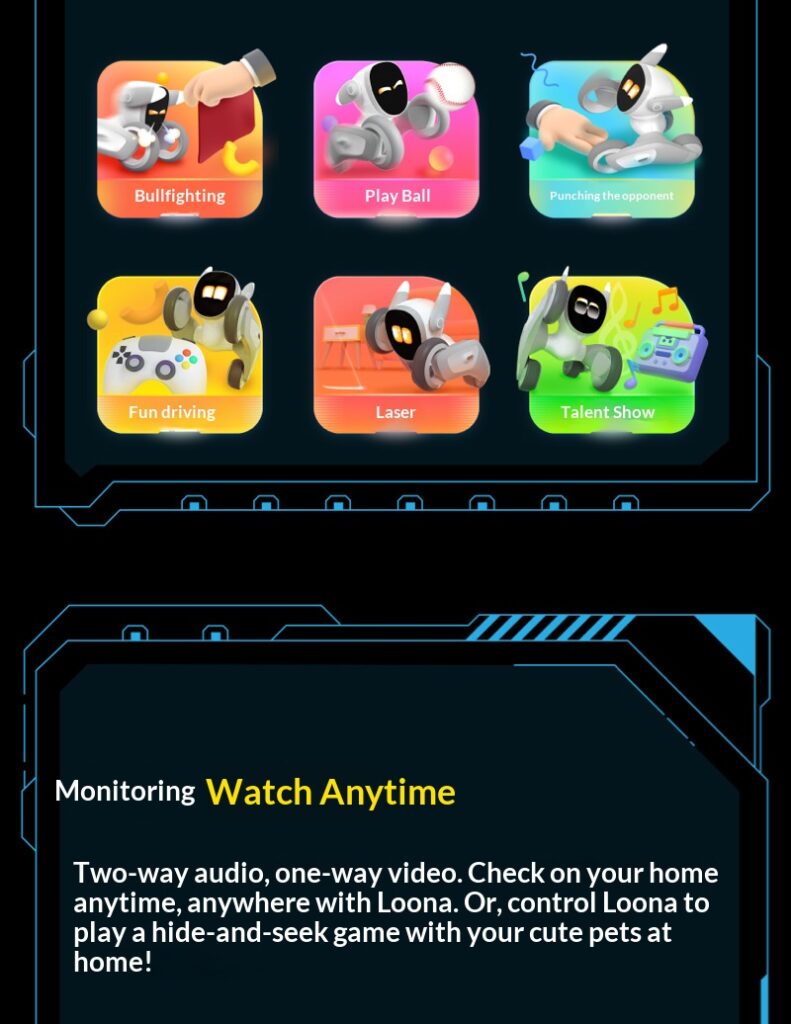 [foreign trade version direct export] loona robot dog intelligent electronic pet companion intelligent robot ai robo